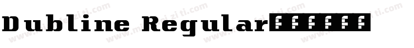 Dubline Regular字体转换